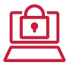 Icon of computer security - online business account