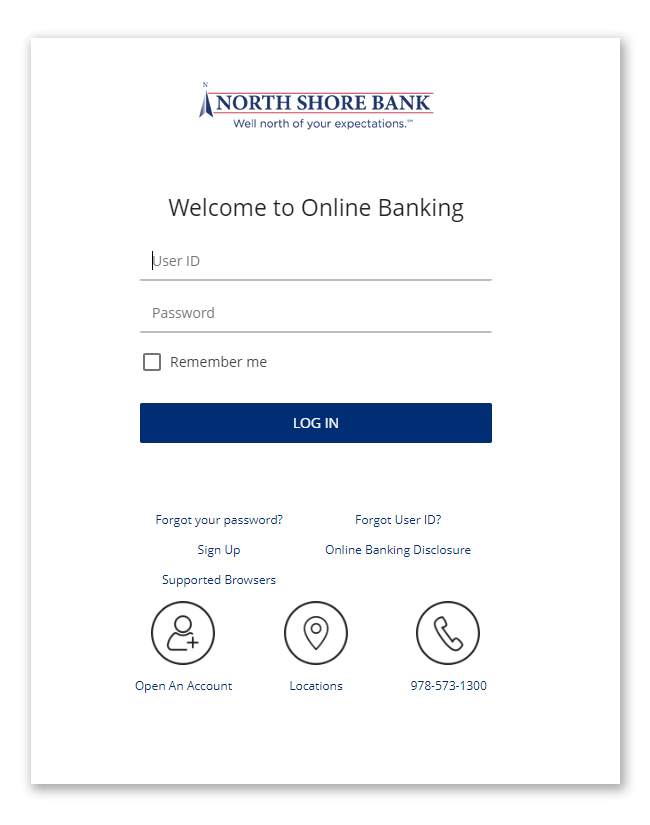 Online Banking Login Page