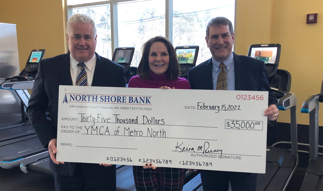 North Shore Bank donates to the YMCA of Metro North Demakes Y