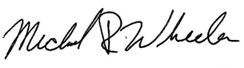 Michael Wheeler signature