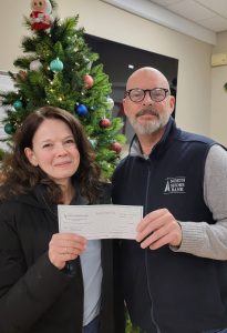 Newton Food Pantry donation through our charitable giving program, The Giving Tree.